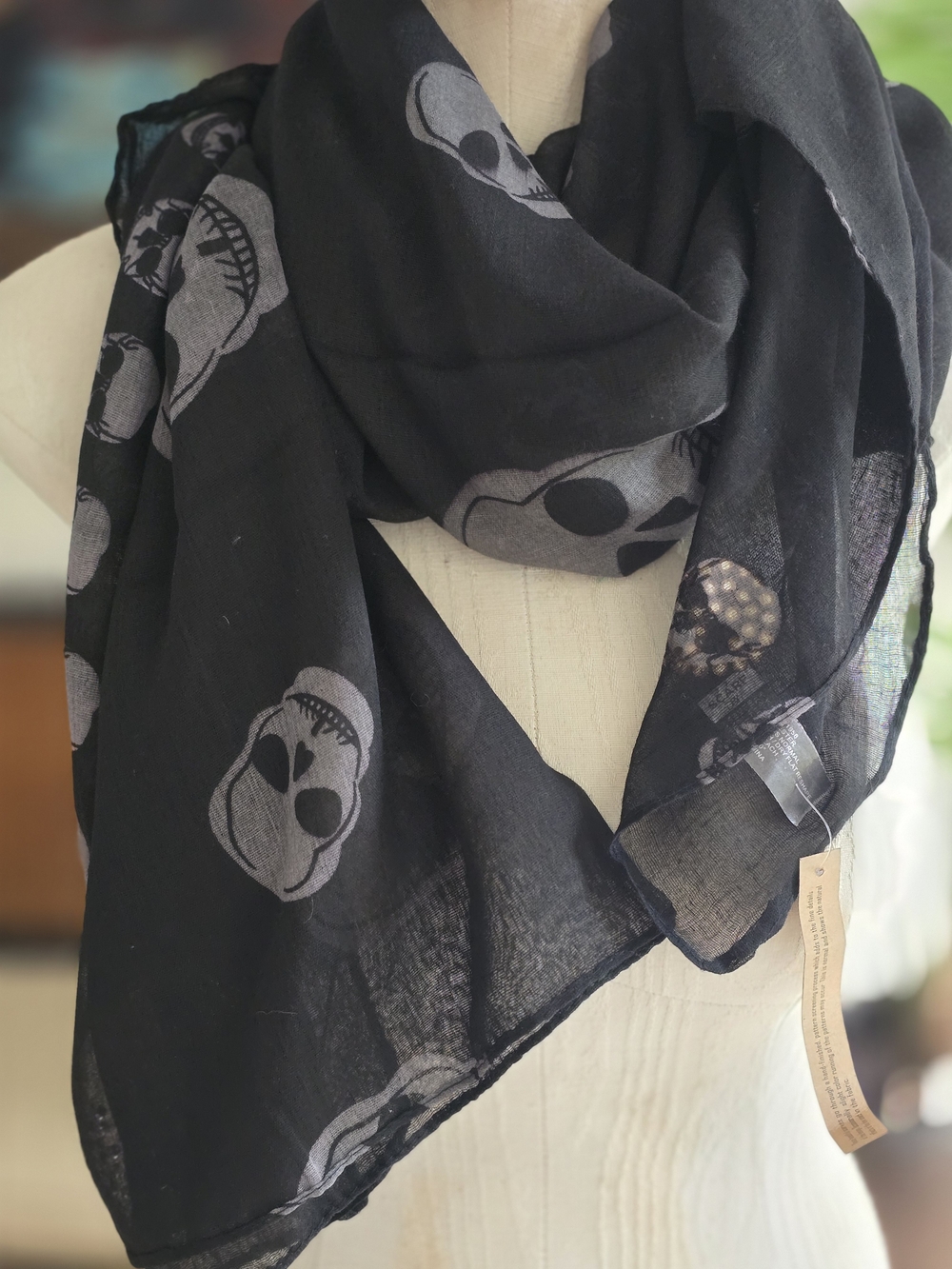 NWT Skull Scarf Halloween